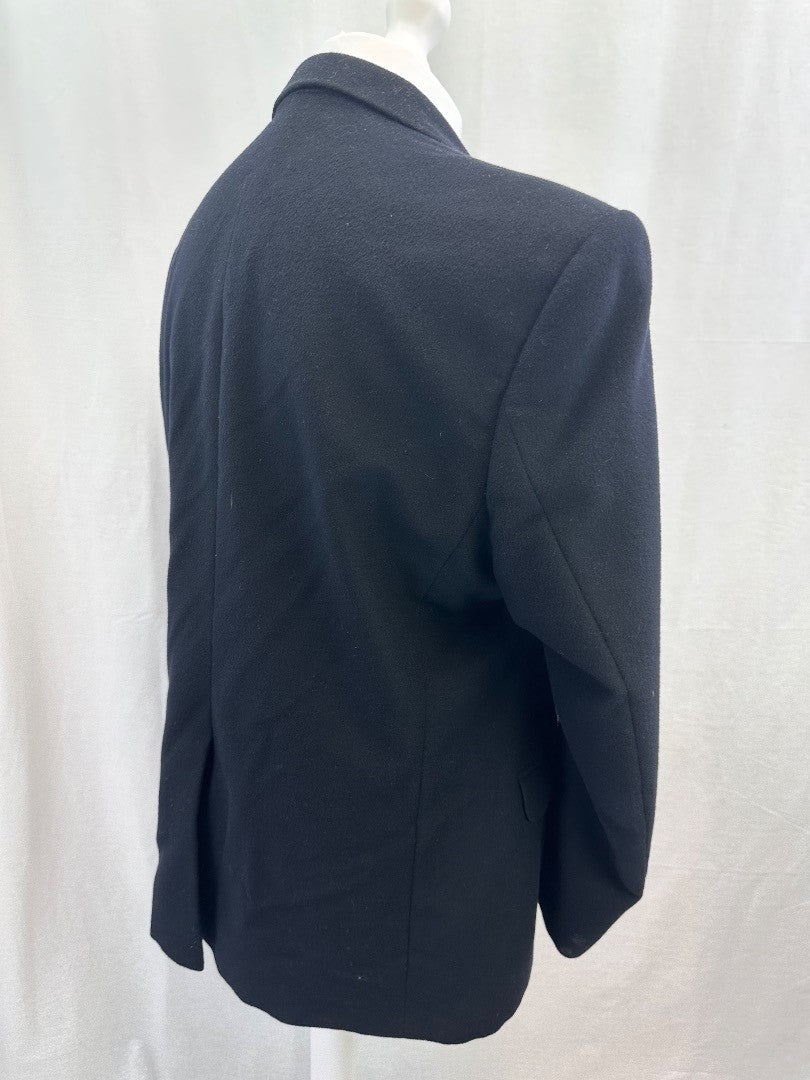 M&S Collezione Cashmere & Wool Mens Navy Blazer Chest 44" Excellent Condition