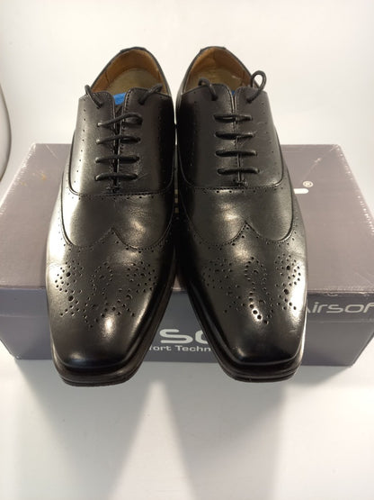 henleys airsoft brogues black leather size 9