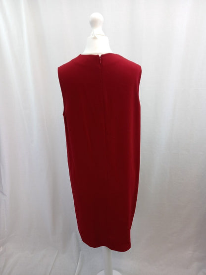 joseph red dress hardy style eu40 uk14 crepe fabric