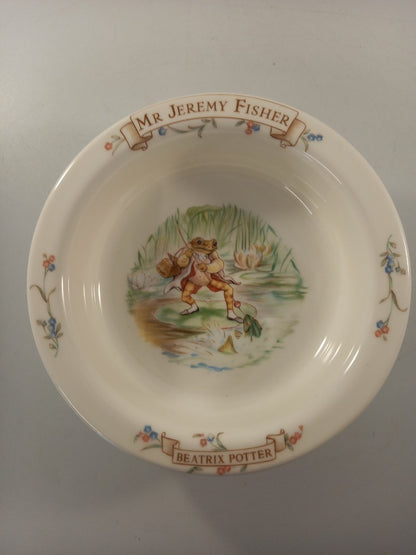 beatrix potter jeremy fisher bowl royal albert