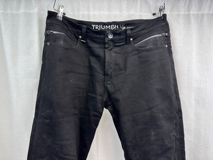 Triumph Denim Black Trousers Size W38" Inseam 32" Excellent Condition