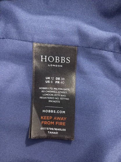 hobbs navy blue dress 12 zip