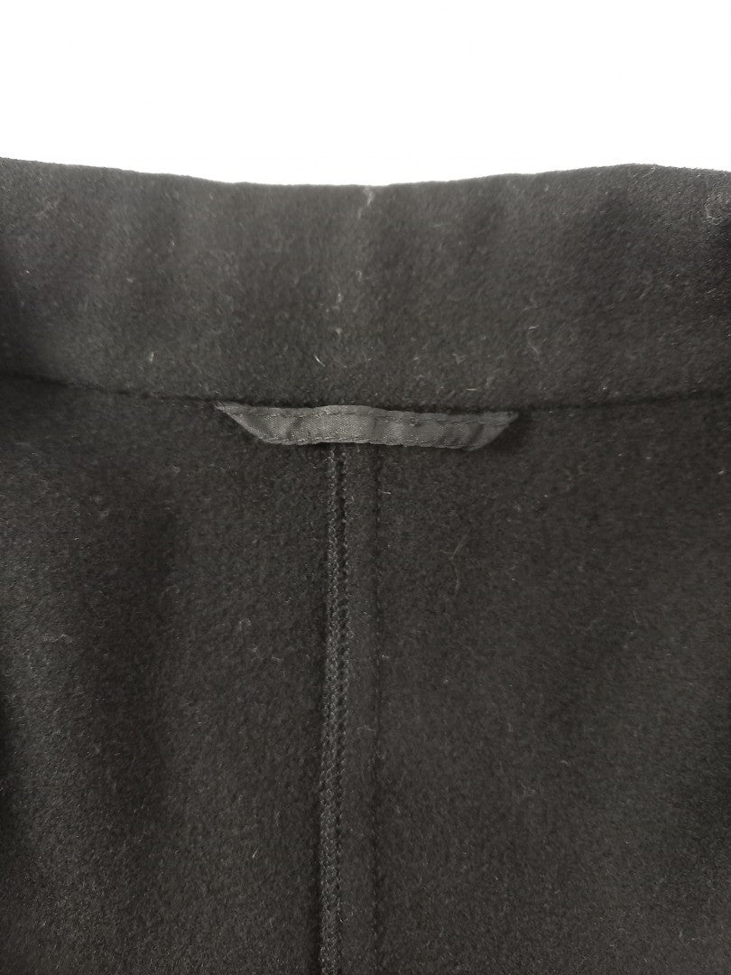 aquascutum black coat wool 16 18 pockets