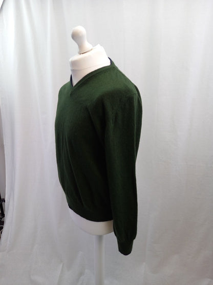 cashmere mix green and blue mens jumper barneys new york large