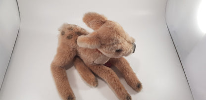 Trudi Soft Toy Lying Down Fawn Deer 13" Medium Size VGC