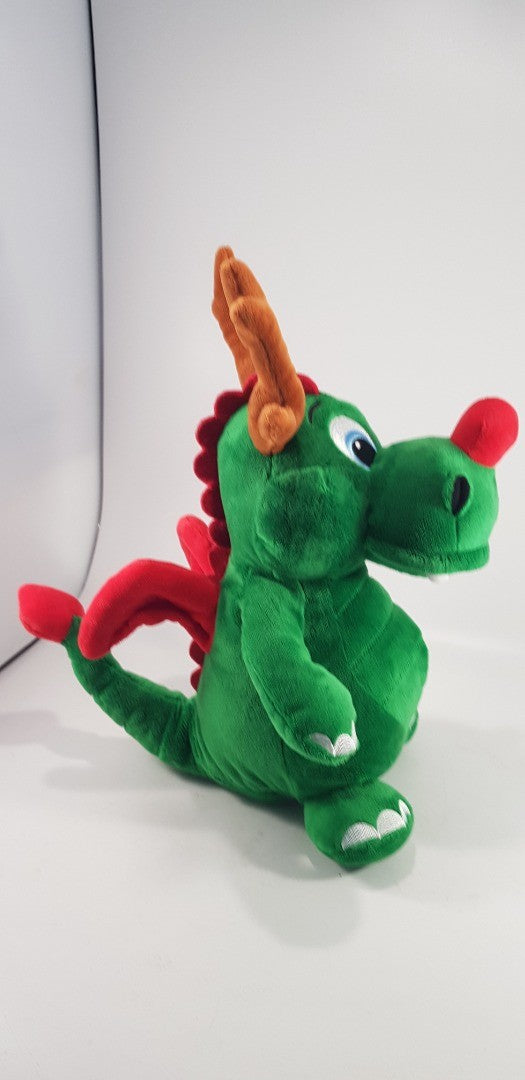 Christmas Legoland Dragon Reindeer Antlers Soft Toy 14" Excellent Condition