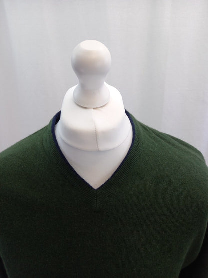 cashmere mix green and blue mens jumper barneys new york large