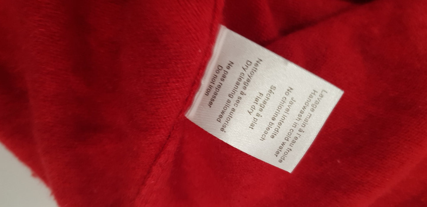 Estheme Cachemire Red Diamante Sparkle Cashmere Jumper Size XL Excellent Condition