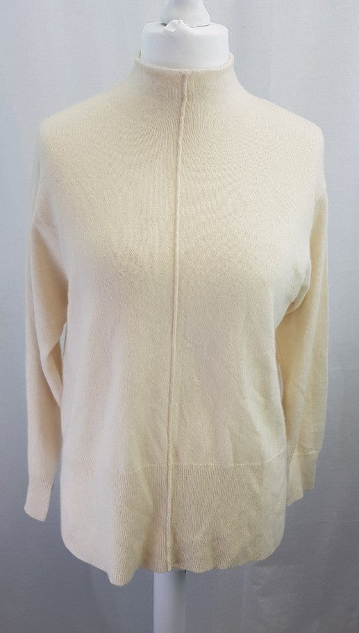 M&S Autograph Cream Long Cashmere Jumper Size M Excellent Condition