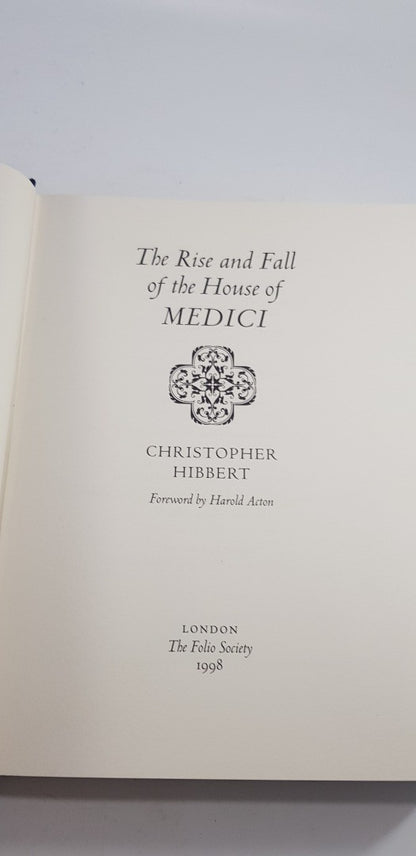 The Rise & Fall Of The House Of Medici By Christopher Hibbert Hardback 1998 VGC