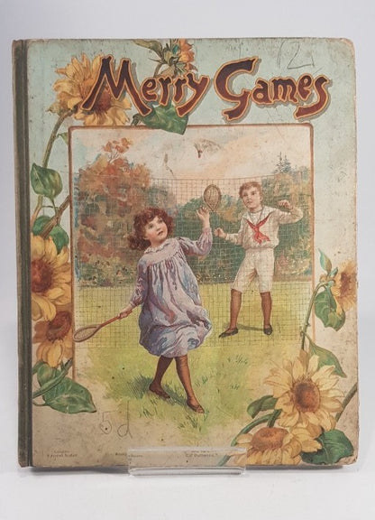 Merry Games By Ernest Nister Edwardian Children's Stories Hardback Antique Rare