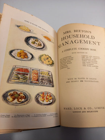 Mrs Beeton's Household Management Ward Lock Publishing Vintage Cookery Book