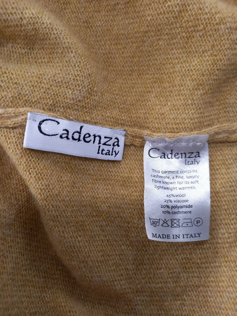 cadenza italy cashmere wool mix cape poncho wrap throw scarf natural camel