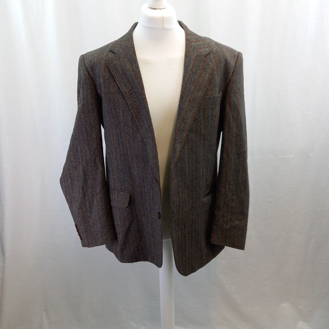 Daks London 100% Wool Tweed Jacket Blazer Mens UK L Excellent