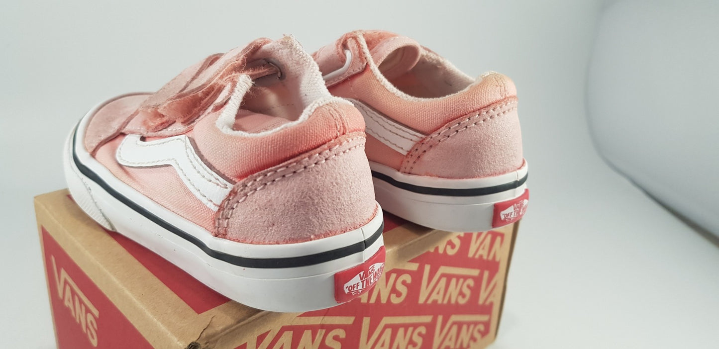 Vans Off The Wall Pink Trainers Children/Baby Size 5 GC in Box