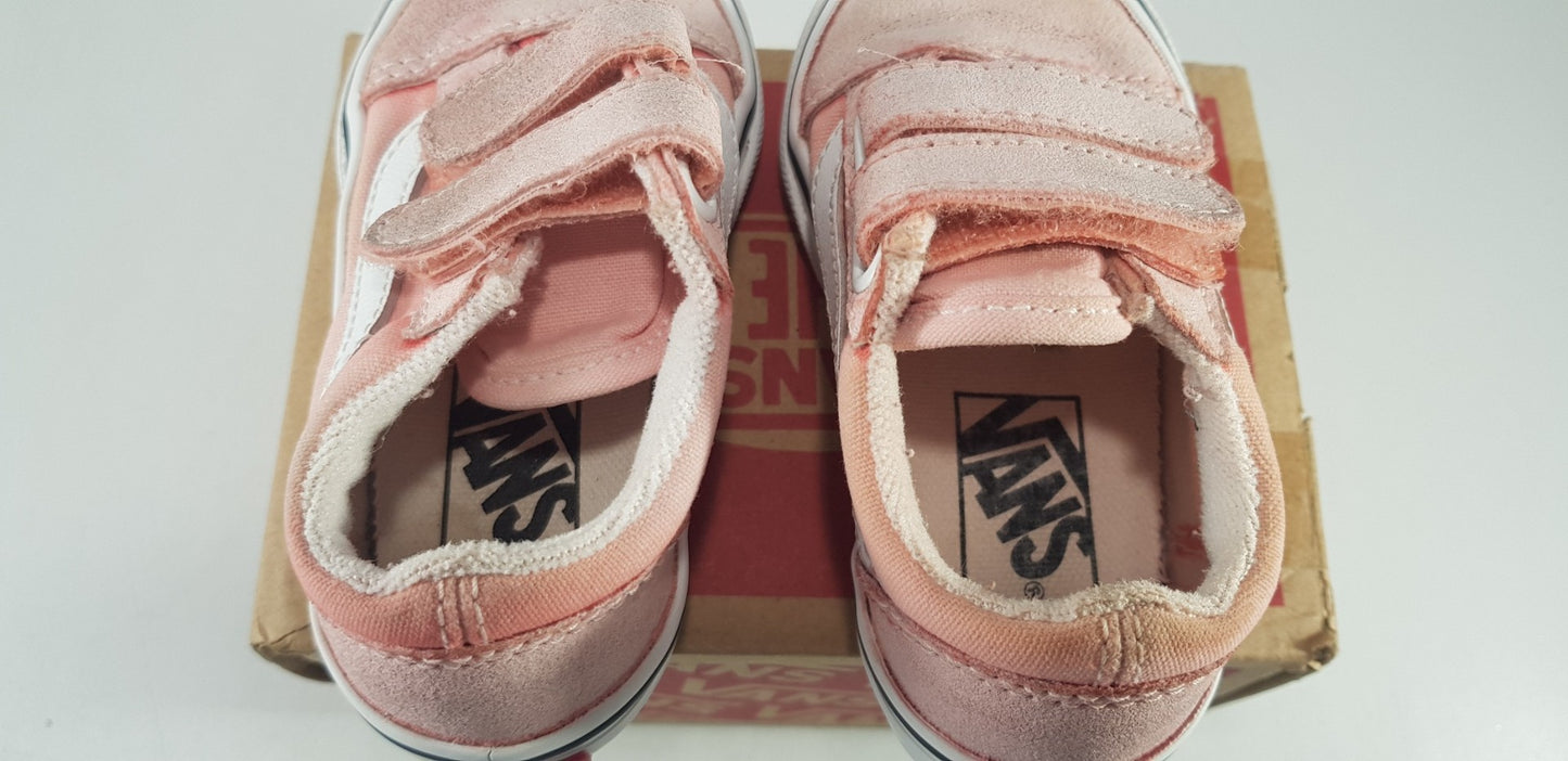 Vans Off The Wall Pink Trainers Children/Baby Size 5 GC in Box