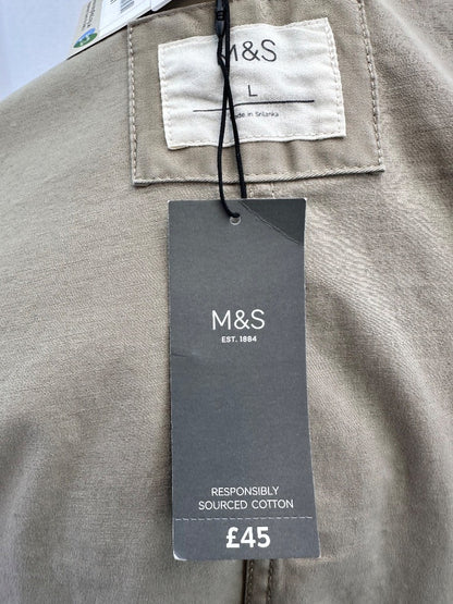 M&S Mens Blouson Jacket Sand UK L BNWT