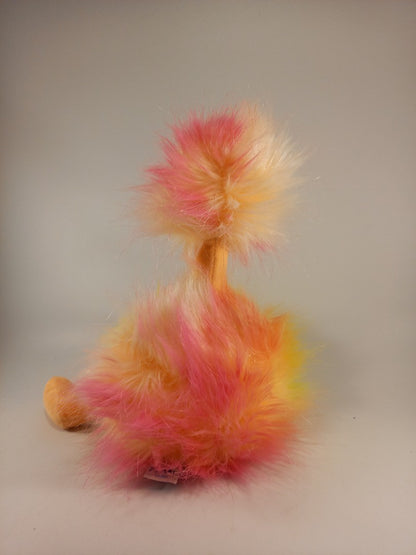 Jellycat Sorbet PomPom Ostrich Bird Fluffy Plush Teddy 12" Tall