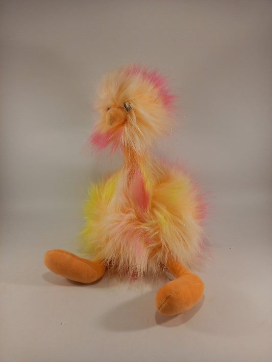 Jellycat Sorbet PomPom Ostrich Bird Fluffy Plush Teddy 12" Tall