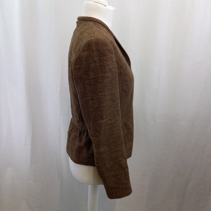 Lafayette 148 Brown Blazer UK 10 Excellent