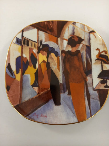 rosenthal art plates x4 august macke limited edition promenade impressionist