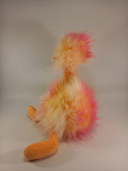 Jellycat Sorbet PomPom Ostrich Bird Fluffy Plush Teddy 12" Tall