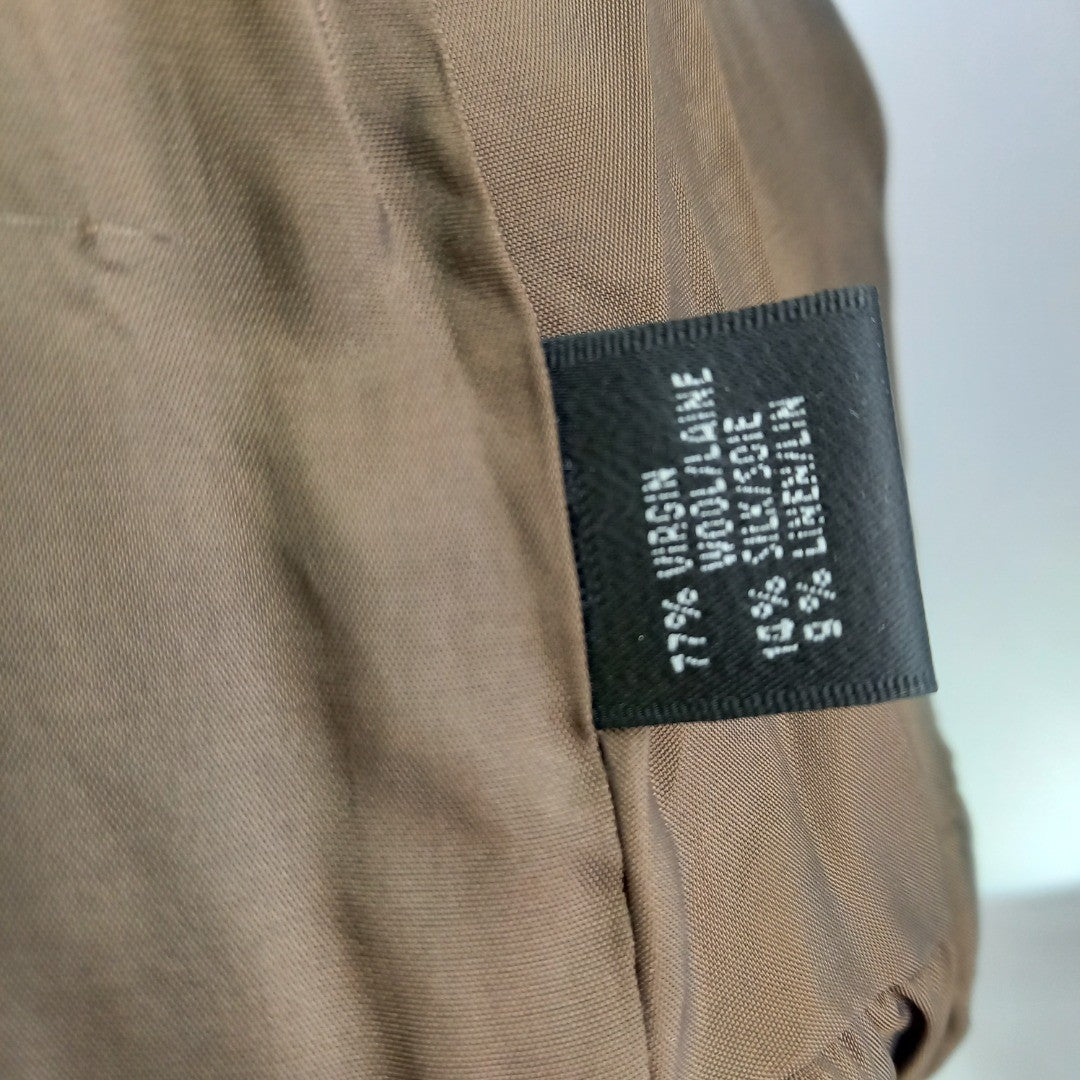 Lafayette 148 Brown Blazer UK 10 Excellent