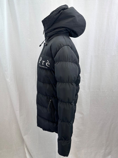 Pre London Black Puffer Coat Hood Size S Excellent Condition