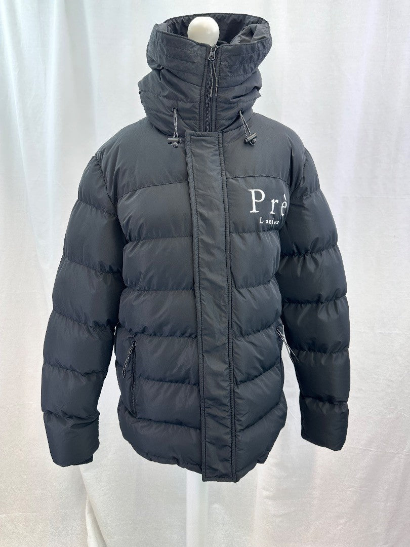 Pre London Black Puffer Coat Hood Size S Excellent Condition