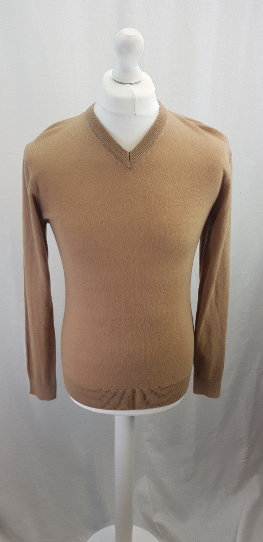 Luca Nobili Biscuit Colour Pure Lambswool Jumper Size M BNWT