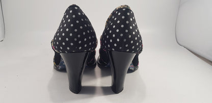 Irregular Choice Future Ladybug Polka Dot Heels Size 5 Excellent Condition