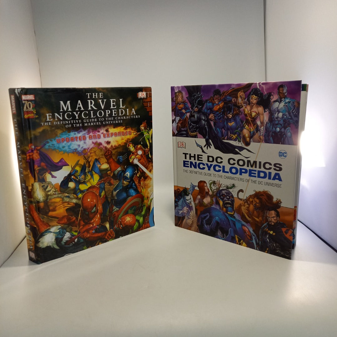 1x Marvel 1x DC Encyclopaedia Hardcover