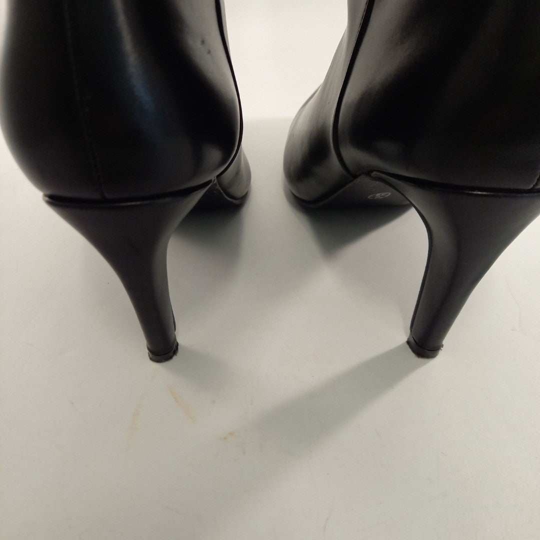 Pavers Black Knee High Heeled Boots Womens UK 6 Excellent