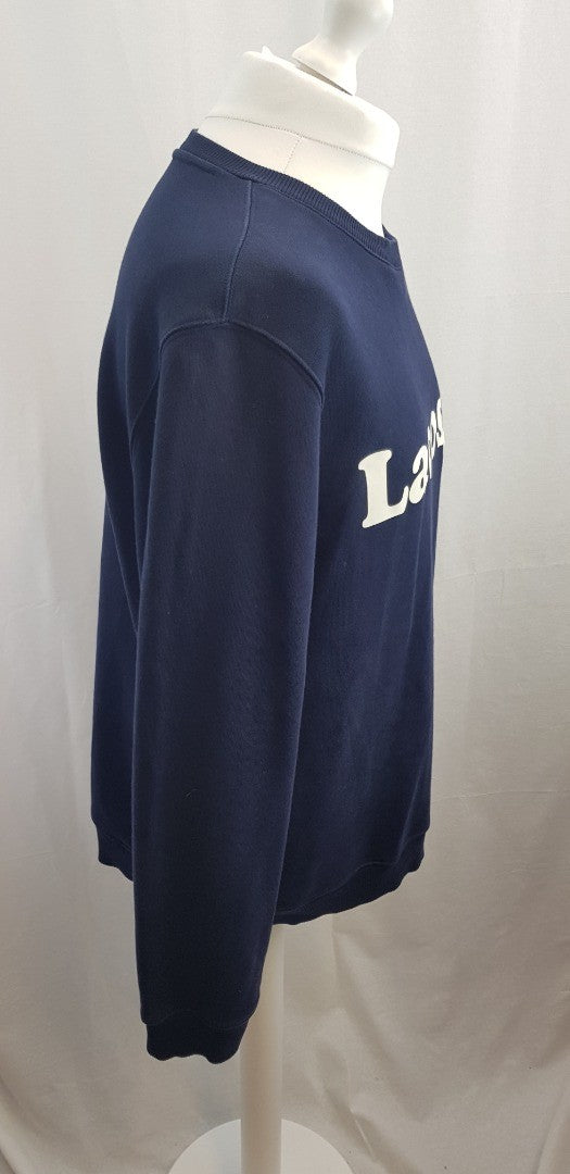 Lacoste Navy Sweatshirt Classic Fit Size XL Excellent Condition