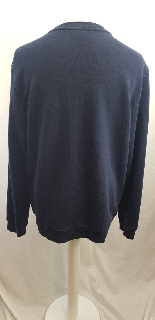 Lacoste Navy Sweatshirt Classic Fit Size XL Excellent Condition