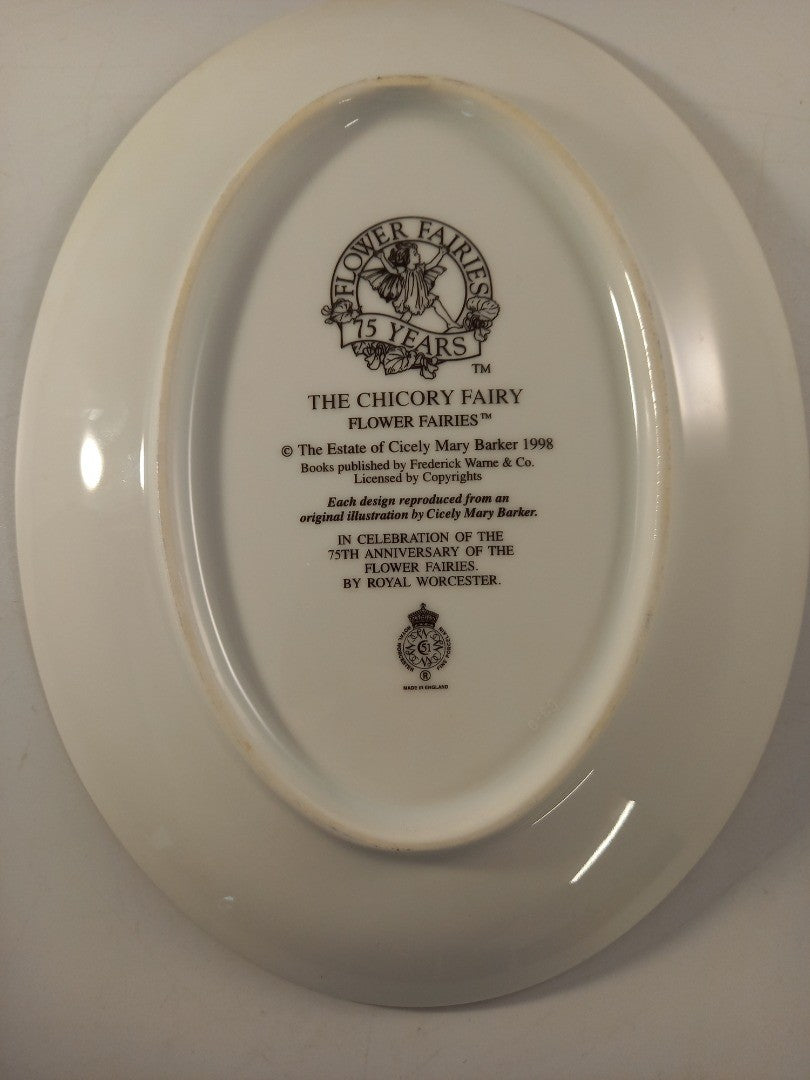 royal worcester plate the chicory fairy flower fairies