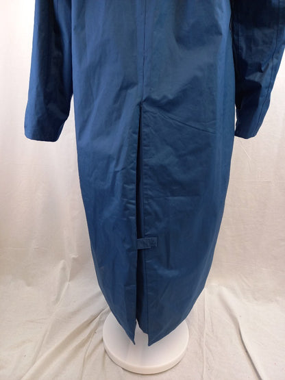 lighthouse coat full length outback style waterproof teal blue size 16