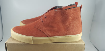 Clarks Originals Desert Vulc Rust Orange Leather  Boots Size 9.5G  BNIB