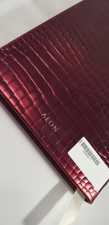 Aeon Wine Journal Burgundy Animal Print Brand New & Unused