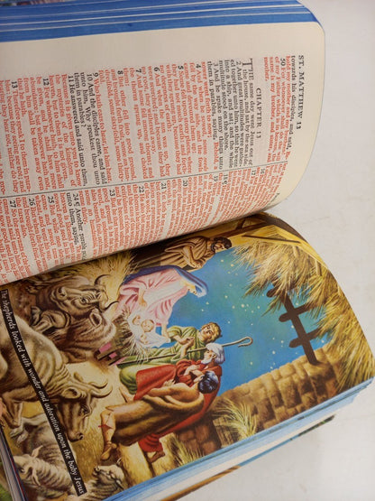 The Rainbow Bible For Young People Red Letter Edition in Box KJV Excellent Condition