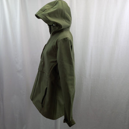 Lands End Green Hooded Coat UK L Excellent