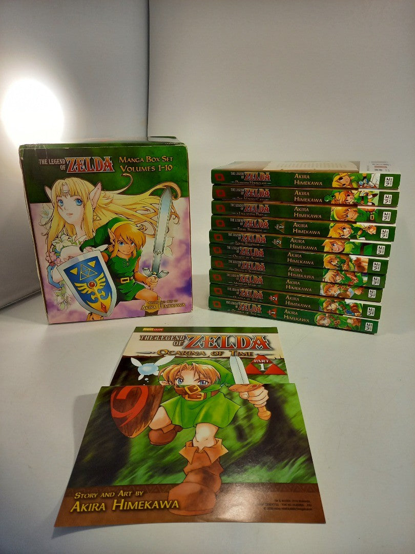 The Legend of Zelda Manga Box Set Volumes 1 -10 Akira Himekawa VGC