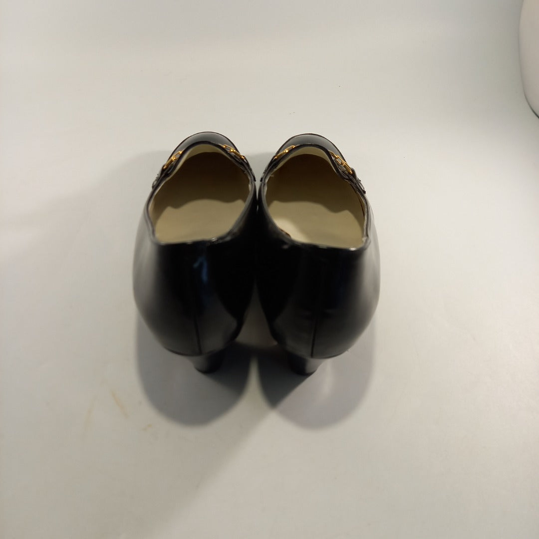 Holmes Of Norwich Leather Black Heels Slip On UK 5 Good