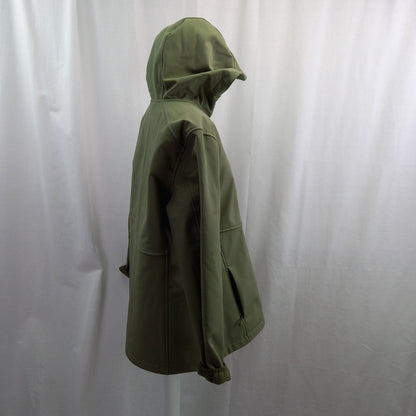 Lands End Green Hooded Coat UK L Excellent