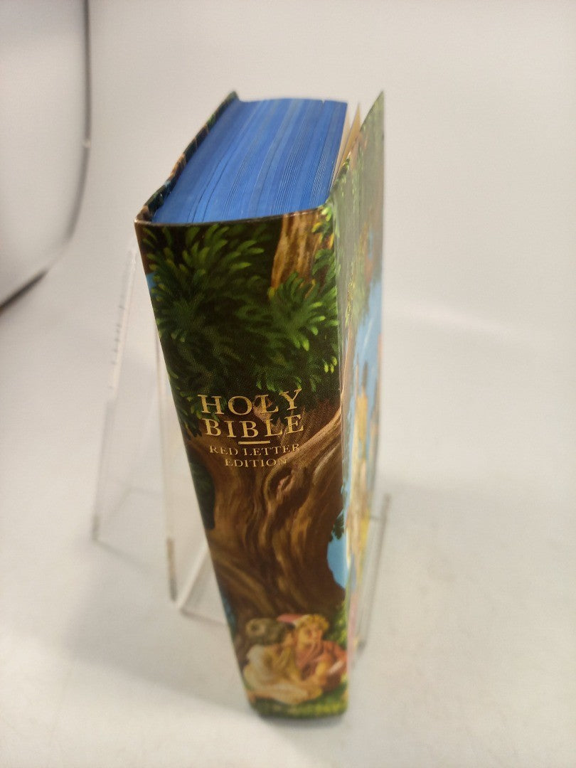 The Rainbow Bible For Young People Red Letter Edition in Box KJV Excellent Condition