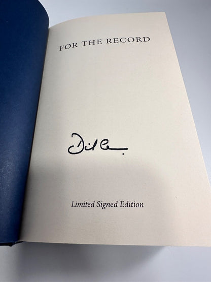 David Cameron For The Record Signed First Edition Hardback 2019