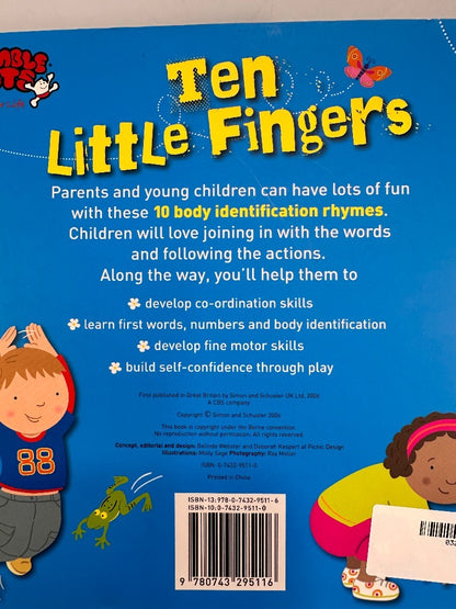 Ten Little Fingers By Deborah Kespert Tumble Tots Skills For Life