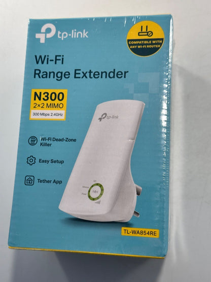 TP-LINK ‎TL-WA854RE 300 Mbps WiFi Range Extender Easy Configuration UK Plug