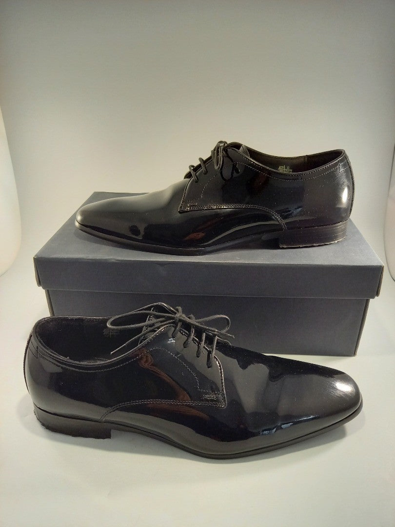 Hammond & Co Black HC Ryde Patent Leather Formal Shoes - UK 9 EU 43