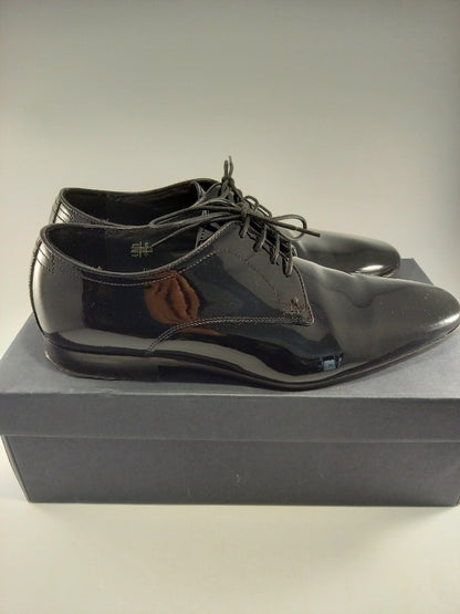 Hammond & Co Black HC Ryde Patent Leather Formal Shoes - UK 9 EU 43